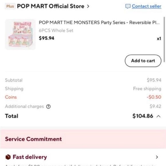 Pop MART THE MONSTERS Labubu Party Series - Reversible Plush - Picture 2 of 2